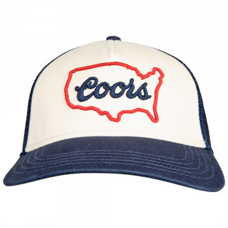 Coors United States Logo Snapback Flat Bill Hat